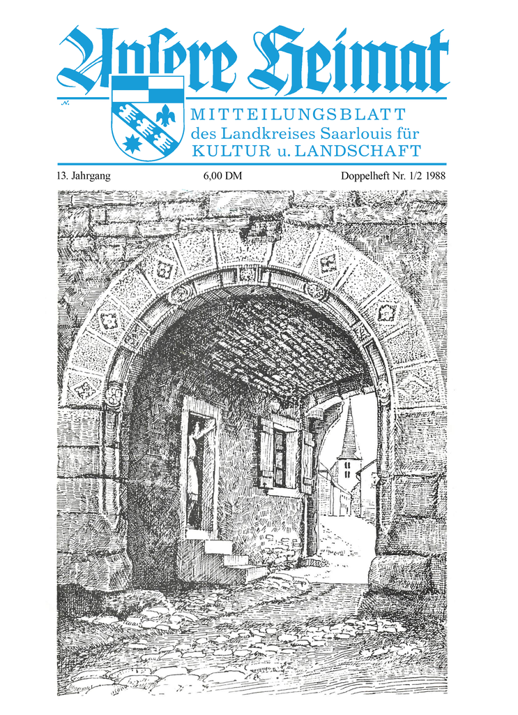 Unsere Heimat 1988, Doppelheft 1/2