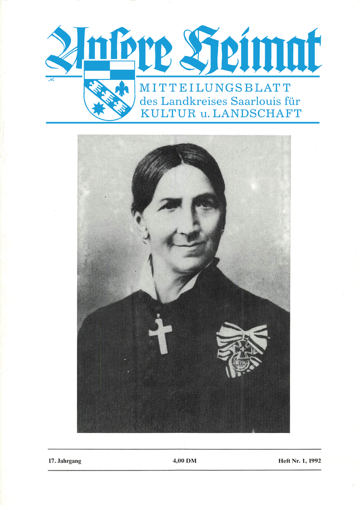Unsere Heimat 1992, Heft 1