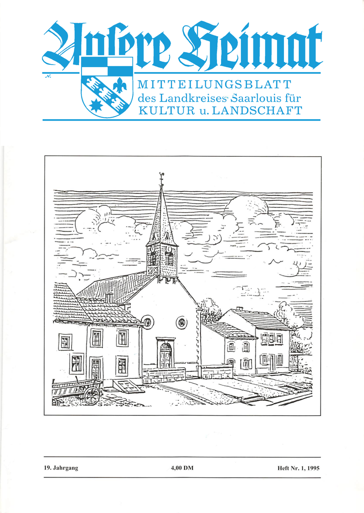 Unsere Heimat 1995, Heft 1