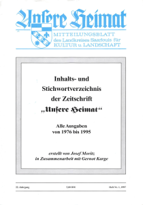Unsere Heimat 1997, Heft 1