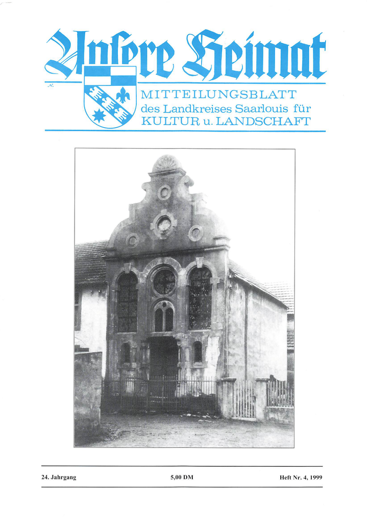Unsere Heimat 1999, Heft 4