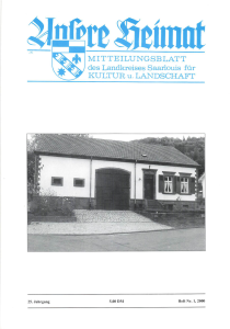 Unsere Heimat 2000, Heft 1