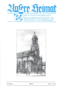 Unsere Heimat 2001, Heft 1