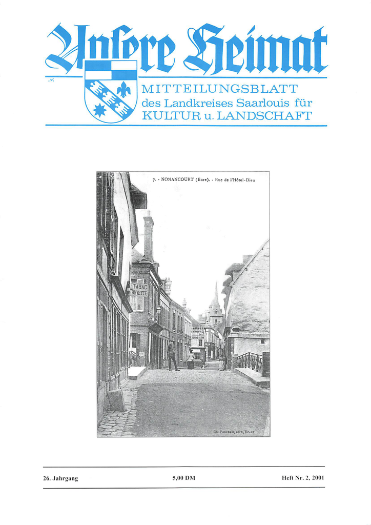Unsere Heimat 2001, Heft 2