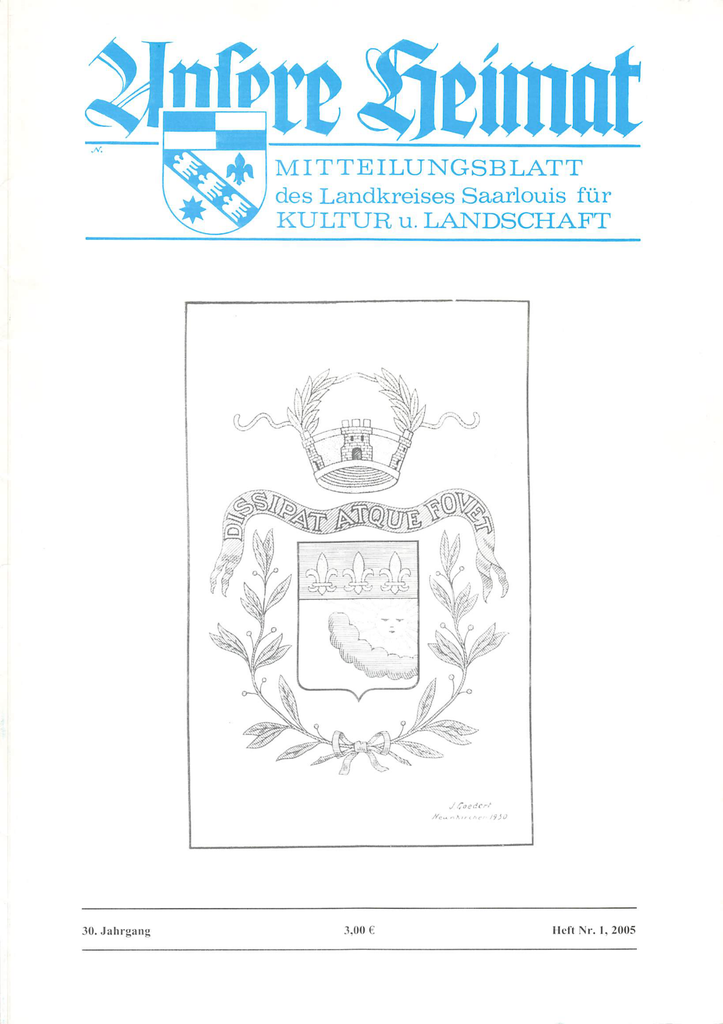 Unsere Heimat 2005, Heft 1