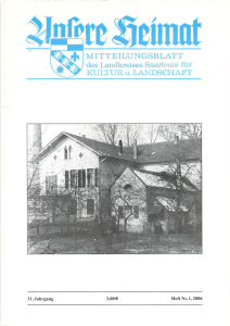 Unsere Heimat 2006, Heft 1