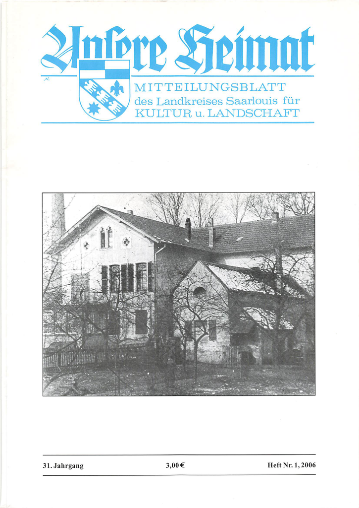 Unsere Heimat 2006, Heft 1