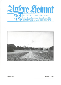 Unsere Heimat 2009, Heft 1