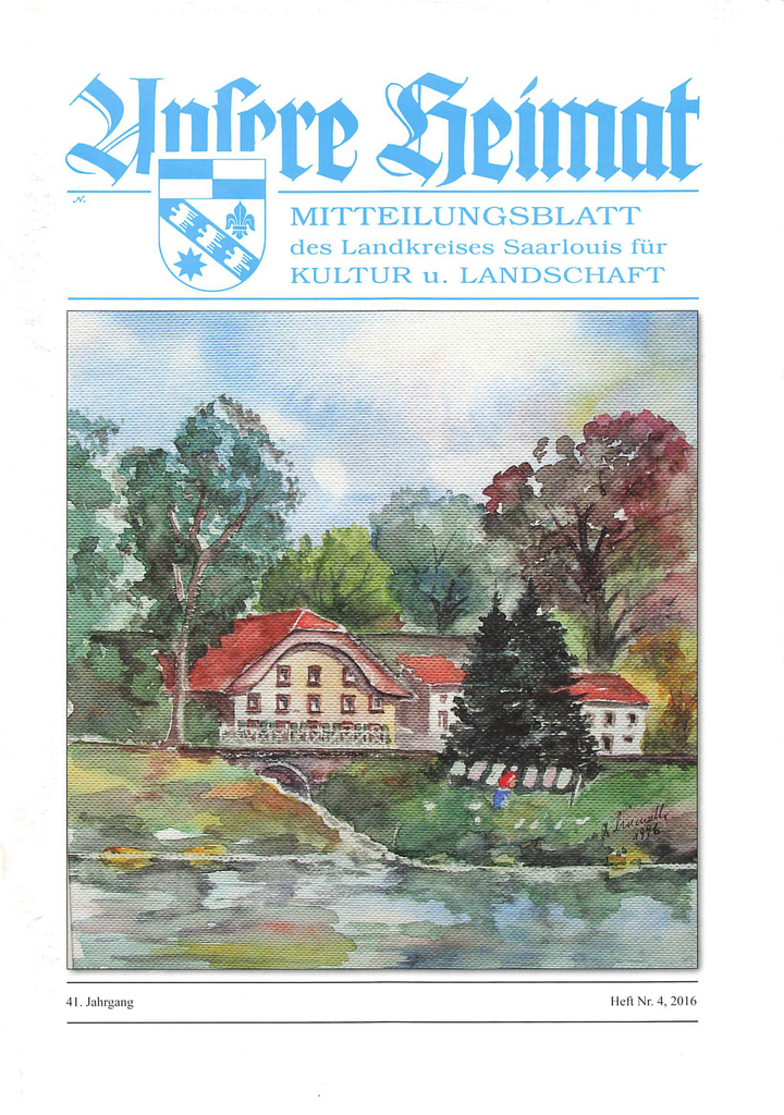 Unsere Heimat 2016, Heft 4